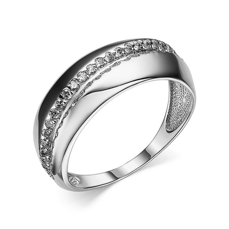 Серебряное кольцо с фианитом