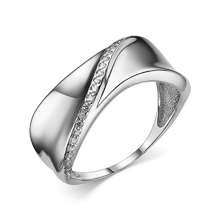 Серебряное кольцо с фианитом