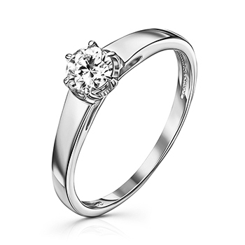 Серебряное кольцо с фианитом