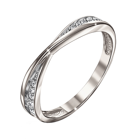 Серебряное кольцо с фианитом