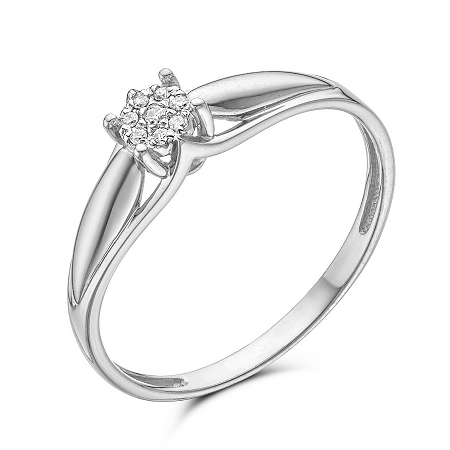 Серебряное кольцо с фианитом