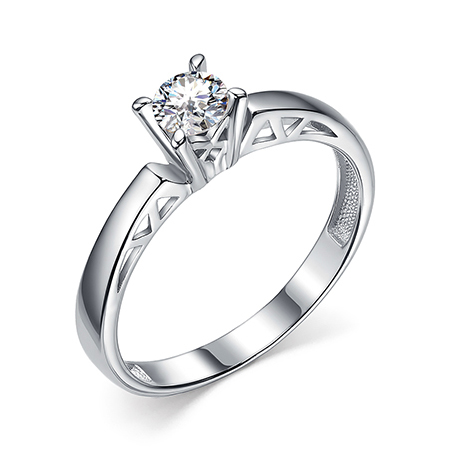 Серебряное кольцо с фианитом
