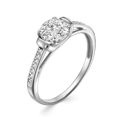 Серебряное кольцо с фианитом