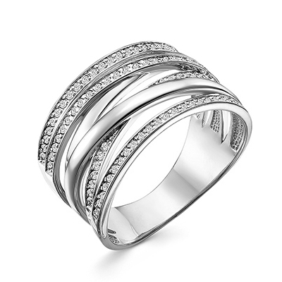 Серебряное кольцо с фианитом