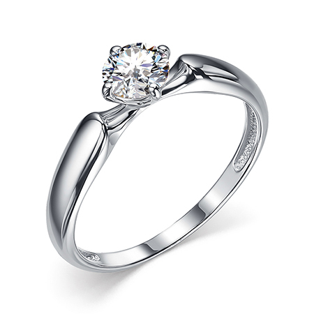 Серебряное кольцо с фианитом