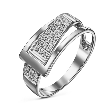 Серебряное кольцо с фианитом