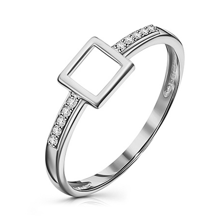 Серебряное кольцо с фианитом