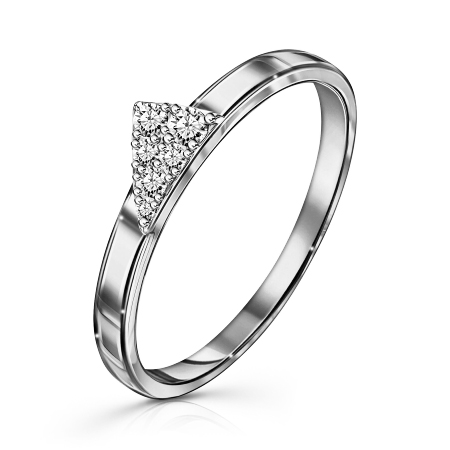 Серебряное кольцо с фианитом