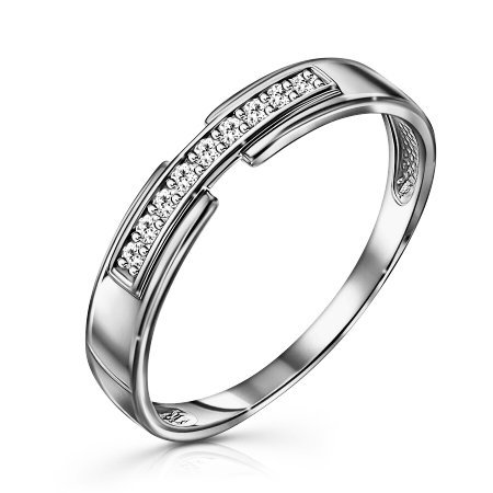 Серебряное кольцо с фианитом