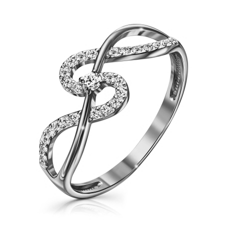 Серебряное кольцо с фианитом