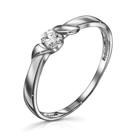 Серебряное кольцо с фианитом