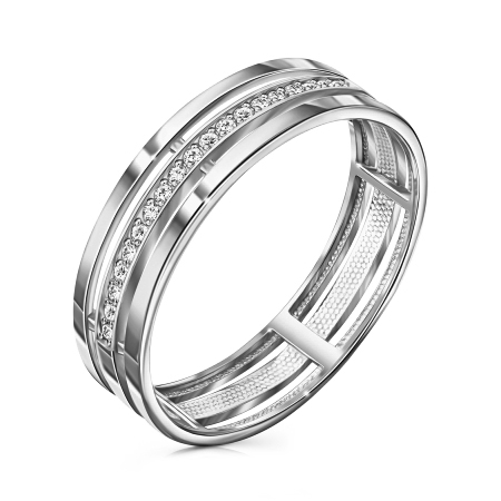 Серебряное кольцо с фианитом