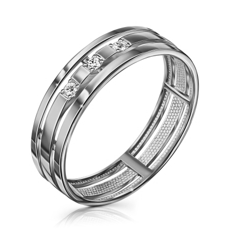 Серебряное кольцо с фианитом