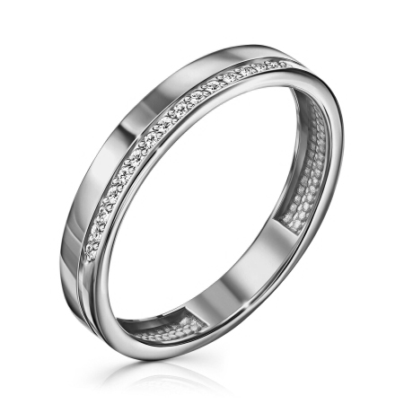 Серебряное кольцо с фианитом