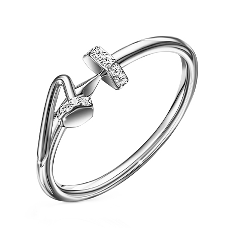 Серебряное кольцо с фианитом