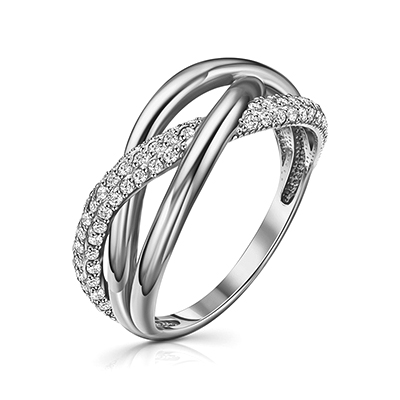 Серебряное кольцо с фианитом