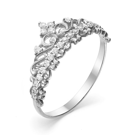 Серебряное кольцо с фианитом