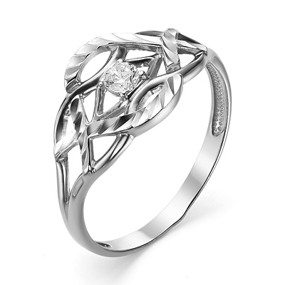 Серебряное кольцо с фианитом