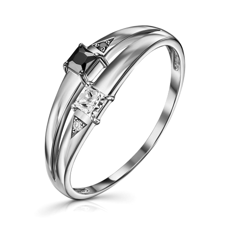 Серебряное кольцо с фианитом