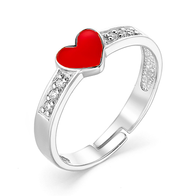 Серебряное кольцо с эмалью