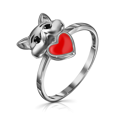 Серебряное кольцо с эмалью