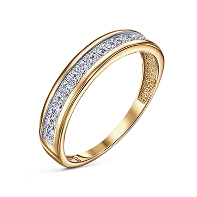 Серебряное кольцо с фианитом