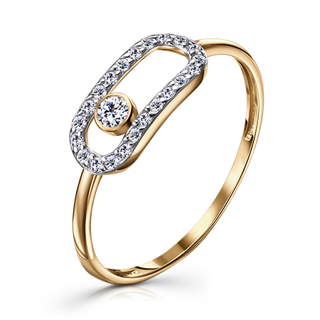 Серебряное кольцо с фианитом