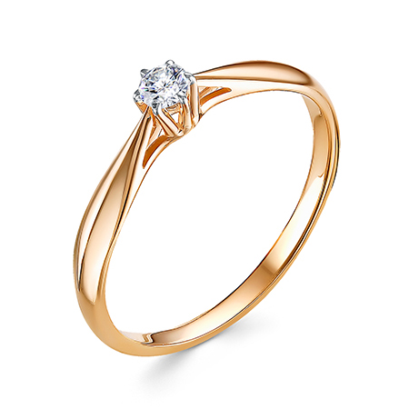 Серебряное кольцо с фианитом