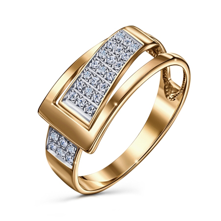 Серебряное кольцо с фианитом