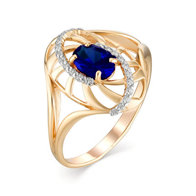 Золотое кольцо с сапфиром