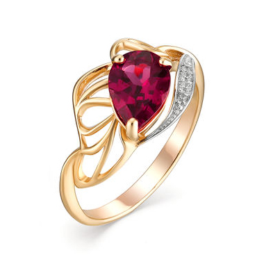 Золотое кольцо с рубином