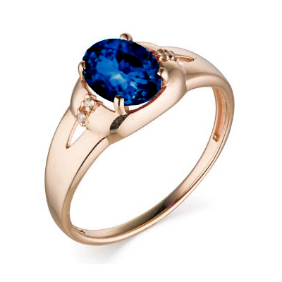 Золотое кольцо с сапфиром