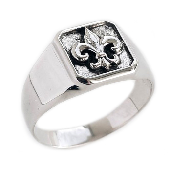 Печатка из серебра с чернением