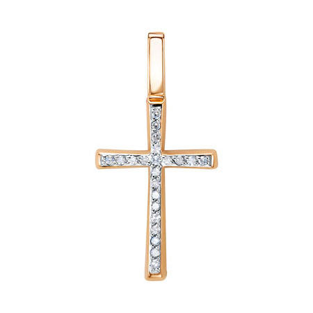 Золотая подвеска с бриллиантом