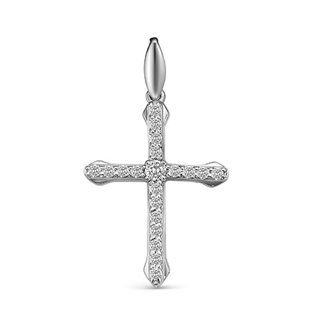 Серебряная подвеска с фианитом