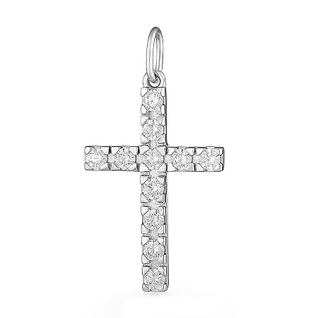 Серебряная подвеска с фианитом