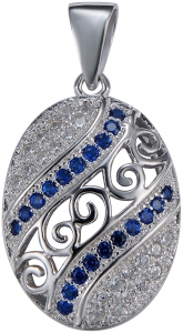Серебряная подвеска с фианитом