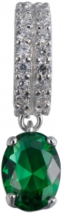 Серебряная подвеска с фианитом