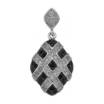 Серебряная подвеска с фианитом