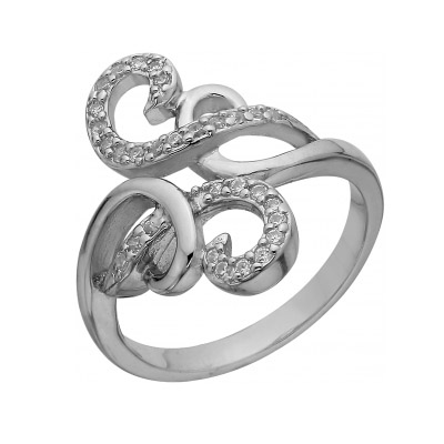 Серебряное кольцо с фианитом