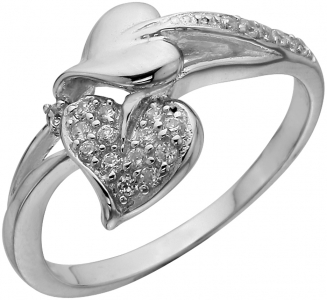 Серебряное кольцо с фианитом