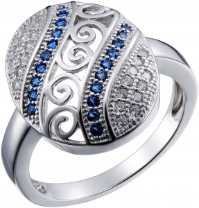 Серебряное кольцо с фианитом