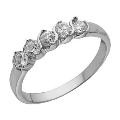 Серебряное кольцо с фианитом
