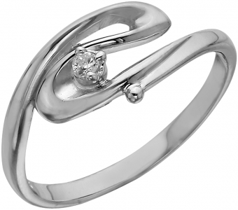 Серебряное кольцо с фианитом