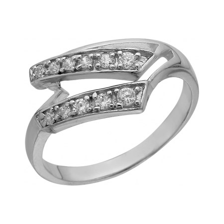 Серебряное кольцо с фианитом