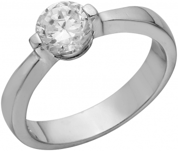 Серебряное кольцо с фианитом