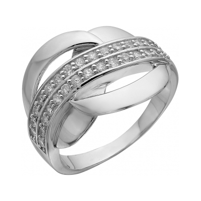 Серебряное кольцо с фианитом