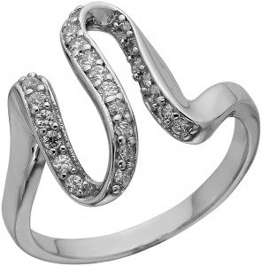 Серебряное кольцо с фианитом