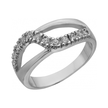 Серебряное кольцо с фианитом