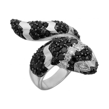 Серебряное кольцо с фианитом